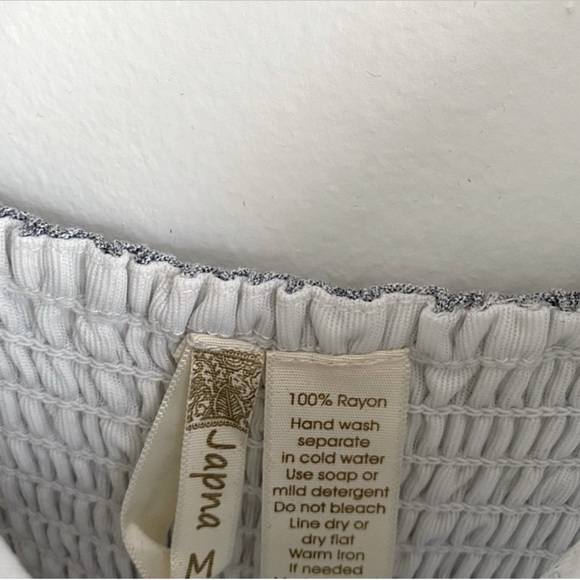 Japna Romper, Blue Stripe, Contrasting Embroidery, M, NWT - Picture 6 of 9